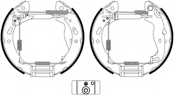Тормозные колодки барабанные BEHR/HELLA 8DB 355 022-921