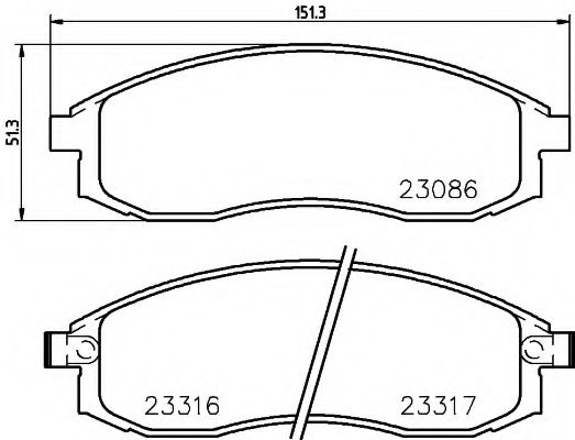 Тормозные колодки BEHR/HELLA 8DB 355 016-891