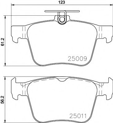 Тормозные колодки BEHR/HELLA 8DB 355 020-261