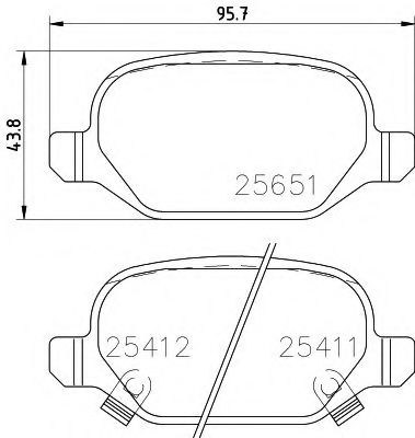 Тормозные колодки BEHR/HELLA 8DB 355 020-751
