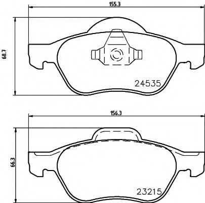 Тормозные колодки BEHR/HELLA 8DB 355 013-271