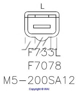 Реле регулятора генератора WAIglobal F7078