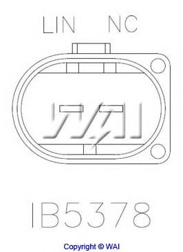 Реле регулятора генератора WAIglobal IB5378 Реле регулятора генератора WAIglobal IB5378