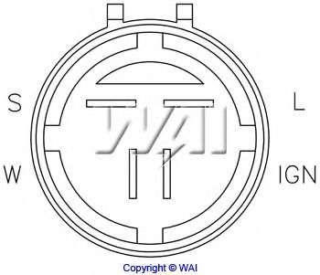 Реле регулятора генератора WAIglobal IH254