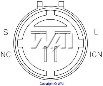Реле регулятора генератора WAIglobal IH254V