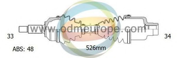 Полуось в сборе odmmultiparts 18-001121
