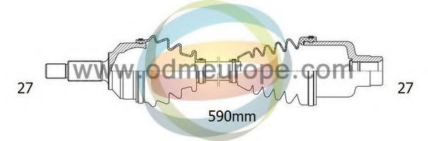 Полуось в сборе odmmultiparts 18-012350