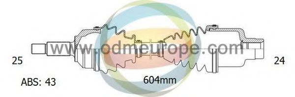 Полуось в сборе odmmultiparts 18-082251