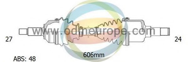 Полуось в сборе odmmultiparts 18-222321