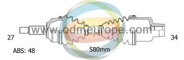 Полуось в сборе odmmultiparts 18-221321