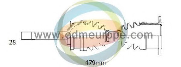 Полуось в сборе odmmultiparts 18-143050