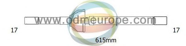 Полуось в сборе odmmultiparts 18-263010