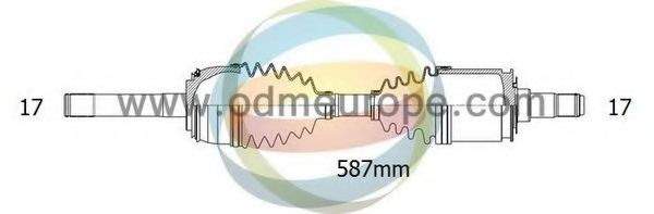 Полуось в сборе odmmultiparts 18-043040