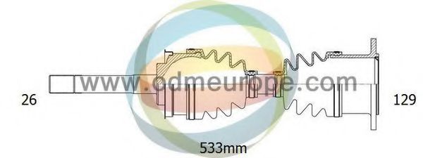 Полуось в сборе Toyota/Lexus 43430-35011