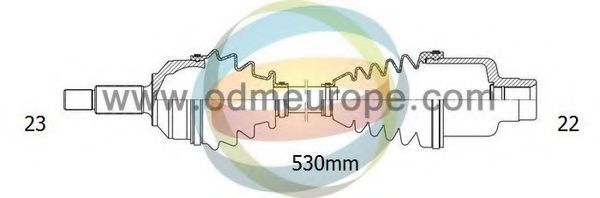 Полуось в сборе odmmultiparts 18-301040