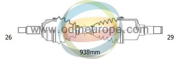 Полуось в сборе odmmultiparts 18-272310