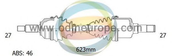 Полуось в сборе odmmultiparts 18-061231
