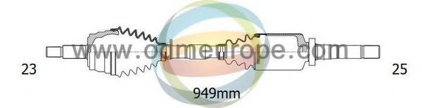 Полуось в сборе odmmultiparts 18-222020
