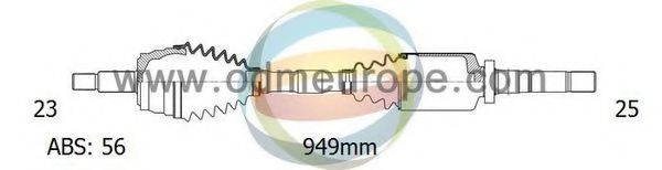 Полуось в сборе odmmultiparts 18-222021