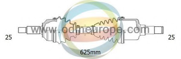 Полуось в сборе odmmultiparts 18-081120