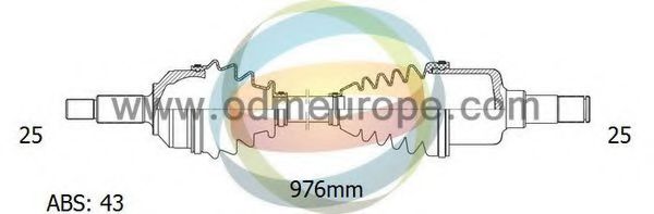 Полуось в сборе odmmultiparts 18-082121