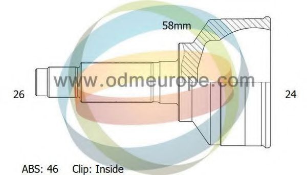 ШРУС с пыльником odmmultiparts 12-221913