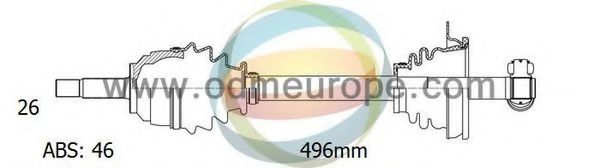 Полуось в сборе odmmultiparts 18-253031