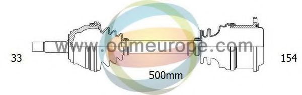 Полуось в сборе odmmultiparts 18-013090