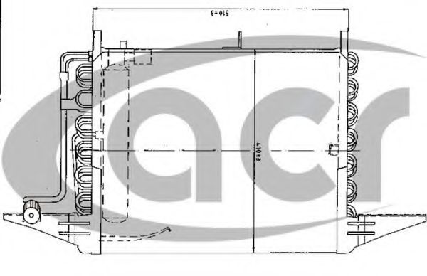 Радиатор кондиционера acr 300053