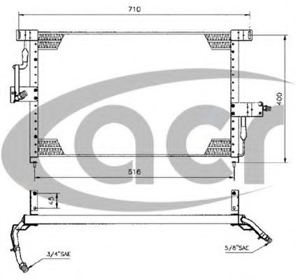 Радиатор кондиционера acr 300107