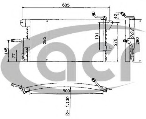 Радиатор кондиционера acr 300405