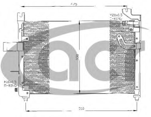 Радиатор кондиционера Hyundai/Kia KK17461480A