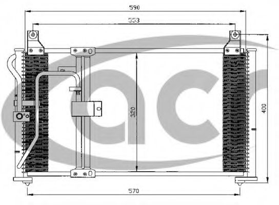 Радиатор кондиционера Hyundai/Kia 0K9A361480C