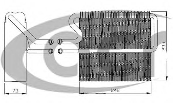 Испаритель кондиционера RENAULT 7701038202