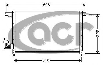 Радиатор кондиционера acr 300130