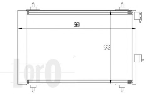 Радиатор кондиционера LORO 009-016-0009