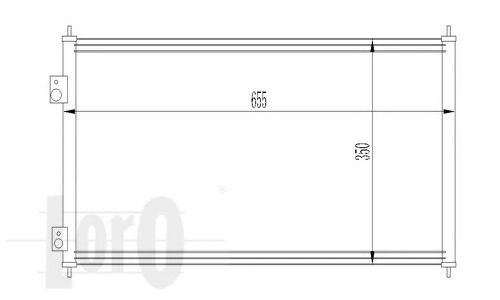 Радиатор кондиционера LORO 018-016-0012