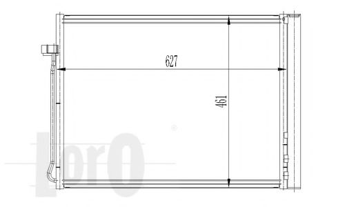 Радиатор кондиционера LORO 004-016-0020