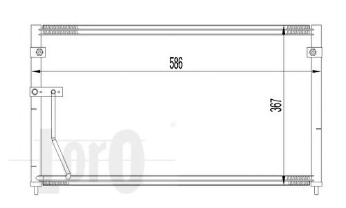 Радиатор кондиционера LORO 030-016-0006