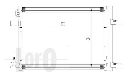 Радиатор кондиционера LORO 037-016-0032