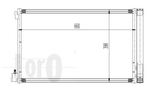 Радиатор кондиционера LORO 037-016-0036