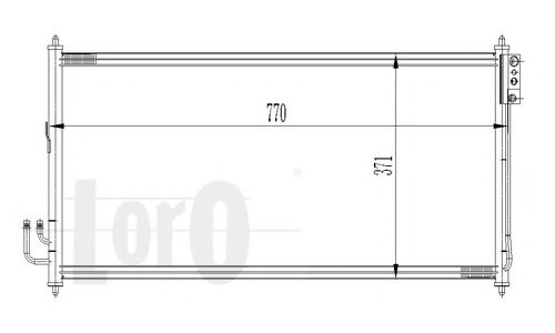 Радиатор кондиционера LORO 035-016-0022