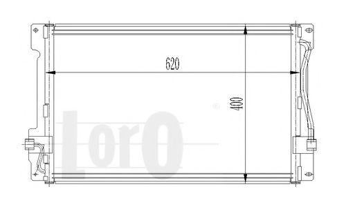 Радиатор кондиционера LORO 052-016-0001
