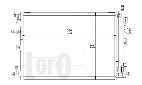 Радиатор кондиционера LORO 052-016-0006