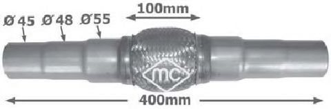 Гофра выхлопной системы Metalcaucho 02046