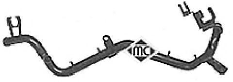 Патрубок радиатора Metalcaucho 03094