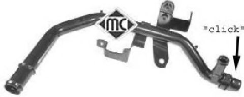 Патрубок радиатора Metalcaucho 03207