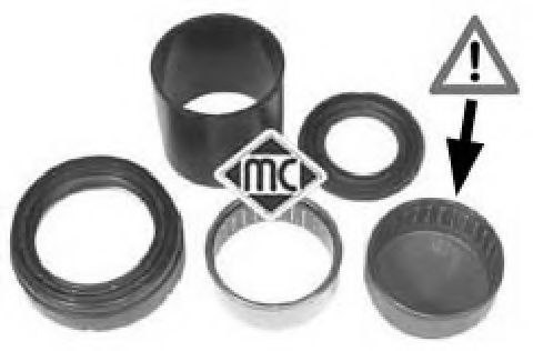 Сайлентблок задней балки комплект Metalcaucho 04563