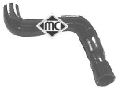 Патрубок радиатора Metalcaucho 08402