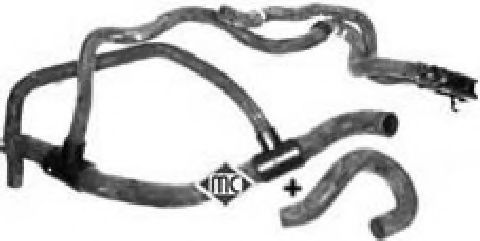 Патрубок радиатора Metalcaucho 08855